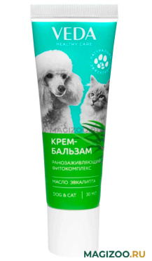 VEDA крем-бальзам для собак и кошек с ранозаживляющим фитокомплексом и маслом эвкалипта 30 мл (1 шт) 