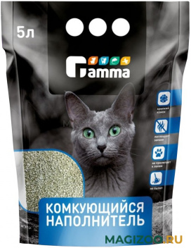 GAMMA наполнитель комкующийся для туалета кошек (5 л)