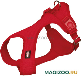 Шлейка для собак Trixie Soft XS–S нейлон красная 15 мм 30 – 45 см (1 шт)