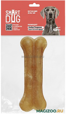 Лакомство SMART DOG для собак кость из жил 20 см (1 шт)