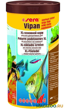 SERA VIPAN XL корм крупные хлопья для рыб основной (1 л)