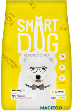 Сухой корм SMART DOG для щенков с цыпленком (18 кг АКЦ)