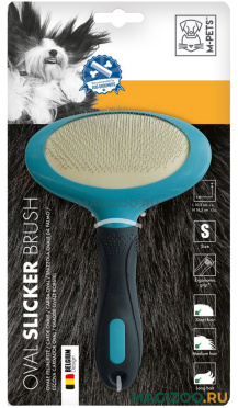 Щетка-сликер M-Pets Slicker Oval Brush овальная S 10,5 х 18,5 см (1 шт)
