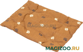 Лежак для собак и кошек Дарэленд прямоугольный стеганый коричневый хлопок 70 х 50 х 2,5 см (1 шт)
