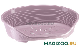 Лежак пластиковый для собак FERPLAST SIESTA DELUXE 8, 82 х 59,5 х 25 см (светло-сиреневый) 