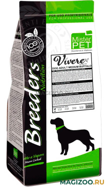 Сухой корм VIVERE ADULT MEDIUM BREEDERS BUFALO для взрослых собак средних пород с буйволом (20 кг)
