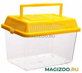 Переноска-аквариум с пластиковой крышкой, 13,5 х 9,5 х 9,5 см, BARBUS, BOX 001 (1 шт)