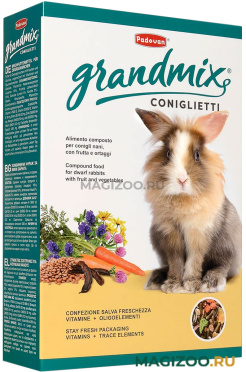 PADOVAN GRANDMIX CONIGLIETTI корм для декоративных и карликовых кроликов (3 кг УЦ)