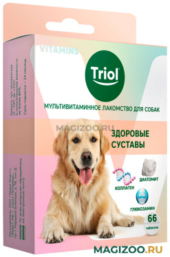Лакомство мультивитаминное Triol для собак для здоровья суставов уп. 66 таблеток (1 шт)