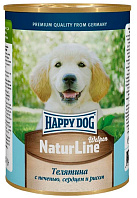 HAPPY DOG для щенков с телятиной, печенью, сердцем и рисом (410 гр)