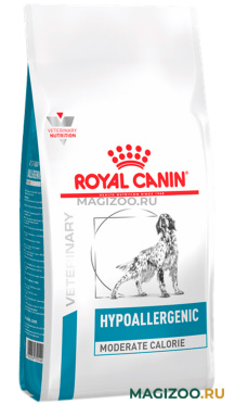 Сухой корм ROYAL CANIN HYPOALLERGENIC MODERATE CALORIE для взрослых собак при пищевой аллергии с умеренным содержанием калорий (1,5 кг)