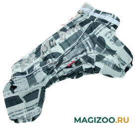 FOR MY DOGS комбинезон для собак серый для мальчиков FW997-2021 M (20) 