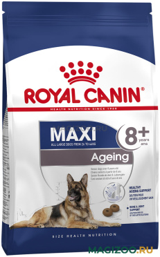 Сухой корм ROYAL CANIN MAXI AGEING 8+ для пожилых собак крупных пород старше 8 лет (15 кг УЦ)