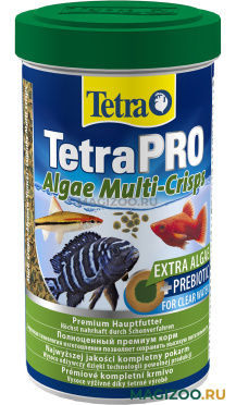 TETRA PRO ALGAE MULTI-CRISPS корм чипсы для всех видов рыб с растительными добавками (500 мл)