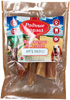 Лакомство РОДНЫЕ КОРМА для собак маленьких пород аорта говяжья сушеная в дровяной печи (35 гр)