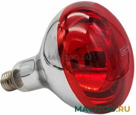 Лампа инфракрасная JK Lighting E27 R125 закаленное стекло красная 150 Вт  (1 шт)