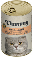CHAMMY для взрослых кошек мясное ассорти в соусе (415 гр)