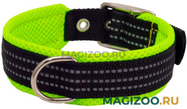 Ошейник для собак Каскад Premium нейлон мягкая подкладка зеленый 20 мм 27 – 35 см (1 шт)