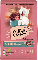EDEL DOG MEDIUM & MAXI для взрослых собак средних и крупных пород с ягненком (2 кг)