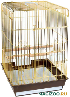 Клетка для птиц Triol 1302G золото цвет в ассортименте 52 х 41 х 59 см (1 шт)