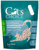 CAT’S CHOICE наполнитель растительный комкующийся тофу без аромата (6 л)