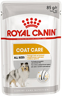 ROYAL CANIN COAT CARE для взрослых собак всех пород с чувствительной кожей и шерстью паштет пауч (85 гр)