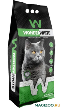 WONDER WHITE ALOE VERA наполнитель комкующийся для туалета кошек с ароматом алоэ вера (10 кг)