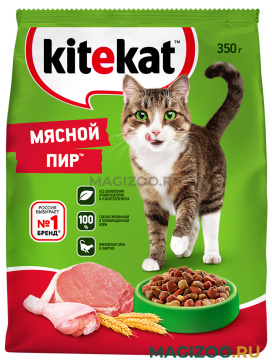 Сухой корм KITEKAT МЯСНОЙ ПИР для взрослых кошек (1,9 кг АКЦ)