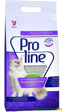 PROLINE наполнитель комкующийся для туалета кошек с ароматом лаванды (5 л)