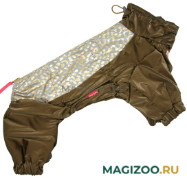 FOR MY DOGS дождевик для собак коричневый металлик для девочек 523SS-2021 F (20) 