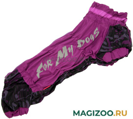 FOR MY DOGS дождевик для таксы фиолетовый неон для девочек 525SS-2021 F (TM1) 