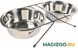 Подставка с мисками металлическая для собак Trixie 2 х 1,8 л (1 шт) 
