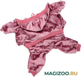 FOR MY DOGS костюм для собак утепленный велюр розовый FW818-2019 (10)