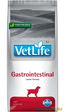 Сухой корм FARMINA VET LIFE CANIN GASTROINTESTINAL для взрослых собак при заболеваниях желудочно-кишечного тракта (2 кг)
