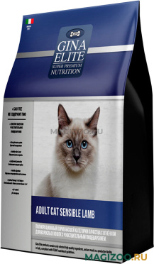 Сухой корм GINA ELITE ADULT CAT SENSIBLE LAMB для взрослых кошек с чувствительным пищеварением с ягненком (3 кг)
