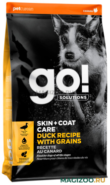 Сухой корм GO! SOLUTIONS SKIN & COAT CARE для собак и щенков всех пород с уткой и овсянкой (5,45 кг)