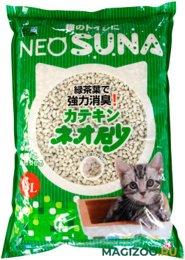 Neo Loo Life Neo Suna наполнитель комкующийся для туалета кошек с экстрактом зеленого чая (6 л)