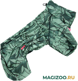 FOR MY DOGS дождевик для собак зеленый для мальчиков 682SS-2022 M (14) 