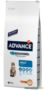 Сухой корм ADVANCE ADULT CHICKEN & RICE для взрослых кошек с курицей и рисом (15 кг)