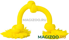 Игрушка для собак Playology Dri Tech Rope канат жевательный с ароматом курицы большой желтый (1 шт)