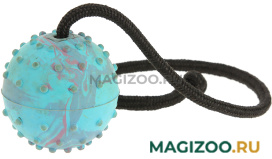 Игрушка для собак Каскад Мяч цельнолитой на веревке 5 см (1 шт)