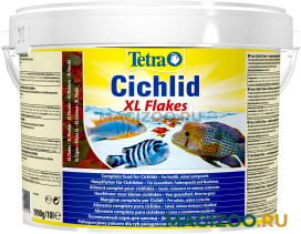 TETRA CICHLID XL FLAKES корм хлопья для всех видов цихлид (10 л)