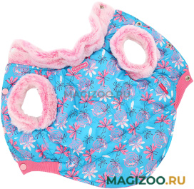 FOR MY DOGS куртка для собак Ромашки голубая FW594-2018 (18) 