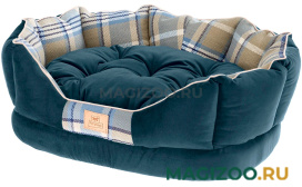 Софа для собак и кошек Ferplast Charles 60 с двусторонней подушкой синяя 56 х 42 х 20 см (1 шт)