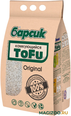 БАРСИК TOFU Original наполнитель комкующийся для туалета кошек (4,54 л) 