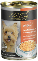 EDEL DOG для взрослых собак всех пород с птицей и морковью в соусе (400 гр)