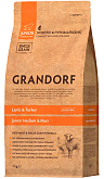 GRANDORF SINGLE GRAIN JUNIOR MEDIUM & MAXI LAMB & TURKEY низкозерновой для юниоров средних и крупных пород, беременных и кормящих сук с ягненком и индейкой (1 кг)