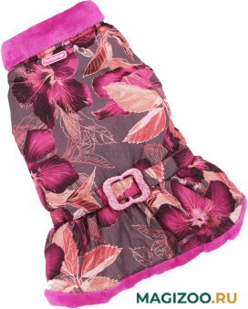 FOR MY DOGS пальто для собак бордо для девочек FW624-2018 F (16) 