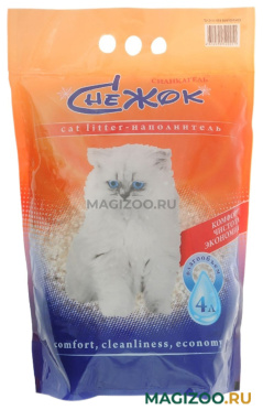 СНЕЖОК СИЛИКАГЕЛЬ - наполнитель силикагелевый для туалета кошек (4 л)