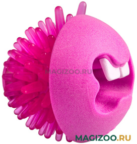 Игрушка для собак Rogz Fred Treat Ball мяч для лакомств массажный средний розовый FR02K (1 шт)